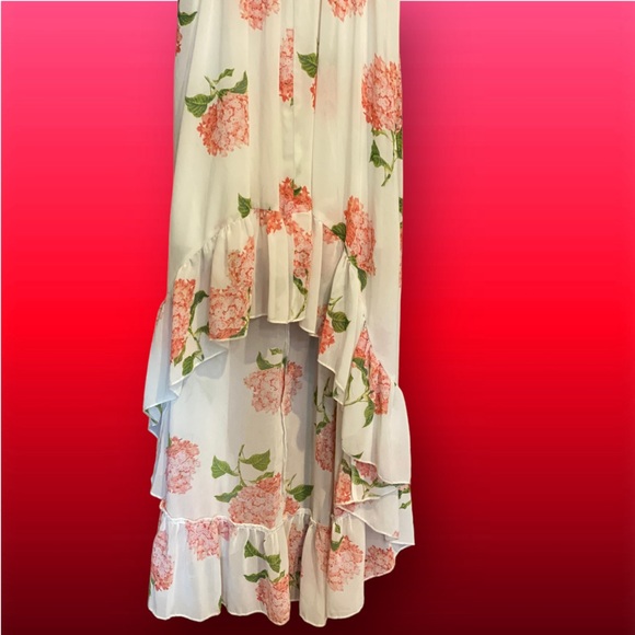 Heart & Soul White Floral High Low Dress XS - Picture 6 of 9